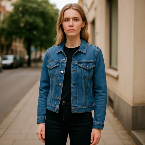 NWT Levi’s Original Denim Blue Jacket XS - Picture 1 of 7